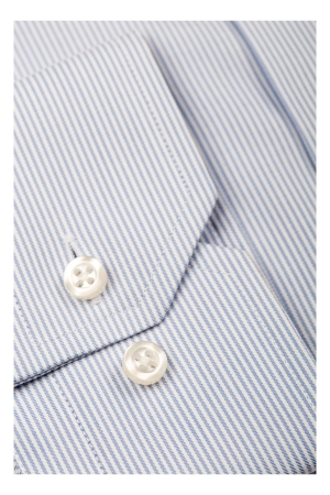 Camasa slim flit dungi bleu&alb
