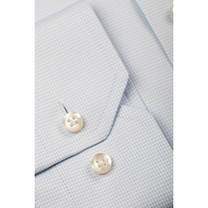 Camasa slim fit bleu microtexturat