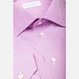 Camasa slim fit microcarouri roz