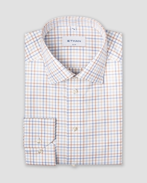 Camasa slim fit cu carouri fine